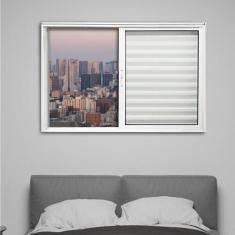 Janela Veneziana de Alumínio 3 Folhas 120 X 120cm Linha 25 Esquadrias 