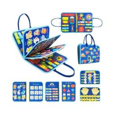 Placa De Atividades Montessori Para Bebês, Brinquedo Sensorial Pré-esc