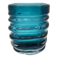 VASO DE VIDRO AZUL