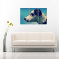 Quadro Decorativo Abstrato Cão Animais Decorações Escritórios Salas 3 