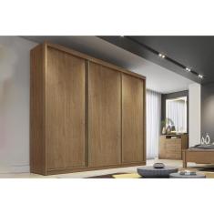 Guarda Roupa Casal 3 Portas De Correr E 6 Gavetas Diamond-londres Cumaru