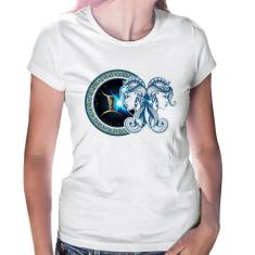 Baby Look Signo Gêmeos Astrologia - Foca na Moda, Branco, P