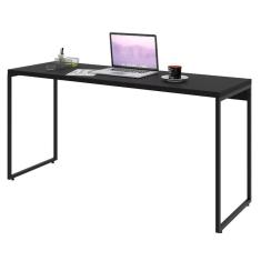 Mesa De Escritório Escrivaninha 150cm Dynamica Industrial C08 Preto ônix - Mpozenato