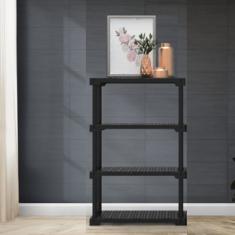 Estante Modular 4 Prateleiras Cube Eco Grifit Preto