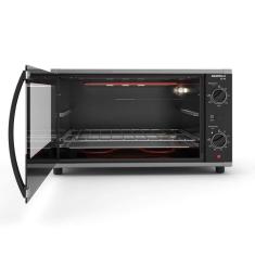 Forno Elétrico De Bancada 48 Litros Fogatti Top 48 Black Preto 110v