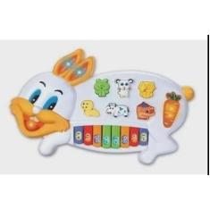 Teclado Coelhinho Educativo Sons De Animais - Braskit