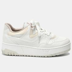 Tênis Via Marte 042-018 Feminino Branco Marfim-Feminino