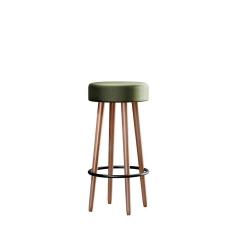 Banqueta Redonda Líbia Corano Verde