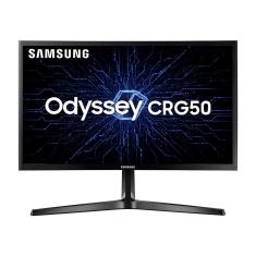 Monitor Gamer 24" Curvo Samsung Odyssey Série CRG50, FHD, 144Hz, HDMI, DP, Freesync - Preto