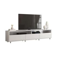 Rack Bancada para TV Aspen 1.8 Branco - MoveisAqui