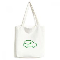Line Plug Energy Veículos Protect Environment Tote Canvas Bag Bolsa de compras casual