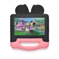 Tablet Multi Minnie 7" 4GB RAM 64GB Rosa e Preto - NB414