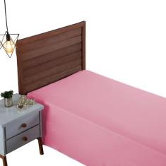 Lençol Cama Solteiro 100% Algodão Sem Elástico Percal 300 Fios Hotel P