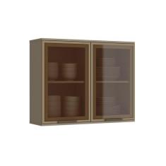 Armário Aéreo P/ Cozinha Connect 2 Portas C/vidro 80cm Duna - Henn