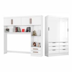 Guarda Roupa Casal Modulado Carioca Móveis Sevilha Branco