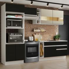 Cozinha Completa Madesa Jade com Armário e Balcão (Sem Tampo e Pia)