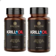 Kit 2X Krill Oil Ômega 3,6 e 9 (60 Cápsulas 30g) - Essential - Essenti