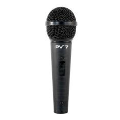 Microfone Com Fio Dinâmico Pv-7 Peavey Xlr / Xlr Com Cabo