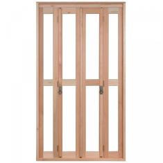 Porta de Madeira Balcão Pantográfica 213x120cm com Batente de 9,4cm EWK 486 Rondosul Marroml