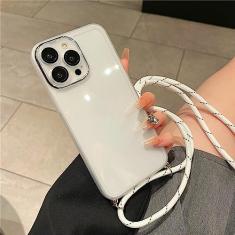 Armor Transparent Shockproof Crossbody Colar Lanyard Clear Soft Case For iPhone 13 14 Pro Max 12 11 X XR 7 8 14Plus Cover, Clear, for iphone 14ProMax