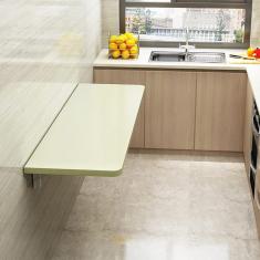 Engrossar mesa dobrável montada na parede, mesa de estudo de computador de folhas suspensas para espaço pequeno, mesa flutuante que economiza espaço, mesa de lavanderia para roupas dobráveis