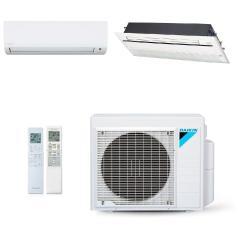 Ar-Condicionado Multi Split Inverter Daikin 18.000 BTUs (1x Evap HW 9.000 + 1x Evap Cassete 1 Via 12.000) Quente/Frio 220V