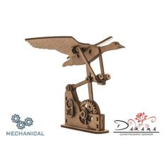 Cisne - quebra cabeças 3d mecânico em mdf - darama