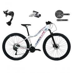 Bicicleta Aro 29 Absolute Hera Feminina Shimano Alívio E Altus 27v F/hidráulicos Garfo Trava - Branco Tam.15