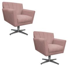 Kit 02 Poltronas Laura Rosê