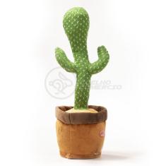 Brinquedo Cacto Dançante Pelúcia 120 Músicas Fala Repete Usb