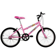 Bicicleta Infantil Feminina Aro 20 Mila Rosa com guidão MTB - Dalannio Bike