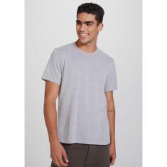 Camiseta Básica Masculina Manga Curta Slim-Masculino
