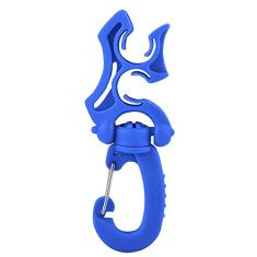 Qiterr clipe de mergulho BCD prendedor de tubo de baixa pressão gancho de mangueira de respiração rápida regulador fivela para mergulho snorkeling, Azul