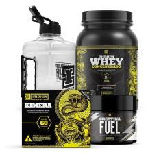 Kit Whey Protein  Concentrado + Kimera thermo + Creatina Fuel 150g + Galão 1,5l-Unissex