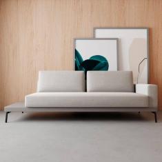 Sofá 2 Lugares Game Neo Bege/Cinza Claro