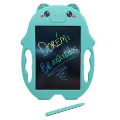 Lousa Magica Tablet para Escrever ou Desenhar Color Porco Verde LM0021 - Dorémi