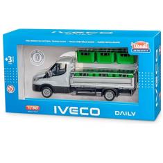 Caminhao Iveco Daily Carroceria DROP Side 1/30 Cinza Usual 670