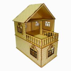 Casa De Bonecas Escala Polly Modelo July Natural - Darama