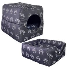 Cama Pet para Cachorros e Gatos Iglu 2 em 1 Caminha Toca Pet   Pratikz
