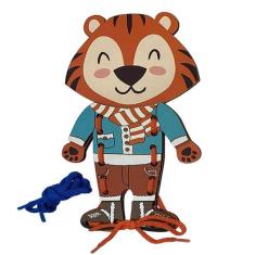 Meus Primeiros Alinhavos Tigre Fashion - Bate Bumbo