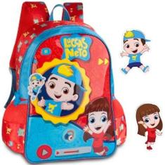 Mochila Escolar Infantil de Costas Yotuber Luccas Neto Clio