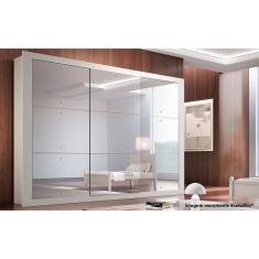 Guarda Roupa Rufato Veneza Gold 3 Portas Branco