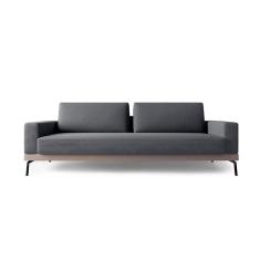 Sofá 3 Lugares Franccesco Linho Cinza 210 cm