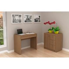 Mesa para Escritório ME4107 Amêndoa - Tecno Mobili