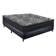 Cama Box e colchão iso Nanolastic Black(128x188) - Ortobom
