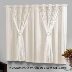 Cortina com forro 2,20x1,30 p/ janela em oferta Marrocos - EMPÓRIO DO 