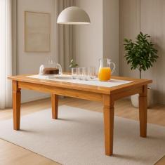 Mesa de Jantar 1,5 M Madeira de Demolição - Natural