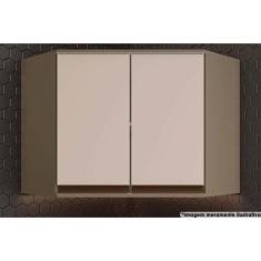 Armário Aéreo Cozinha Modulado Canto Oblíquo Connect 2 Portas Duna/Cri