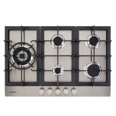 COOKTOP A GÁS CUISINART PRIME COOKING 75CM COM 5 QUEIMADORES EM AÇO INOX 220V 4092740111