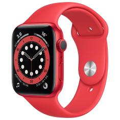 Apple Watch Series 6 (GPS) 44mm caixa (PRODUCT)RED de alumínio com pulseira esportiva (PRODUCT)RED